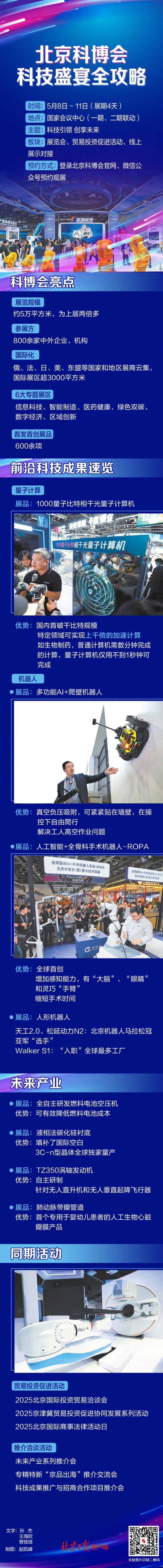 永旺配资 一图读懂｜北京科博会今天开幕，4天科技盛宴全攻略来了